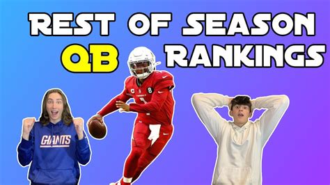 Qb rankings rest of season - Check out the full quarterback rankings, 1-32. ... an uphill climb for Browning and the Bengals for the rest of 2023, ... presented by FedEx ranks NFL quarterback performances all season long.